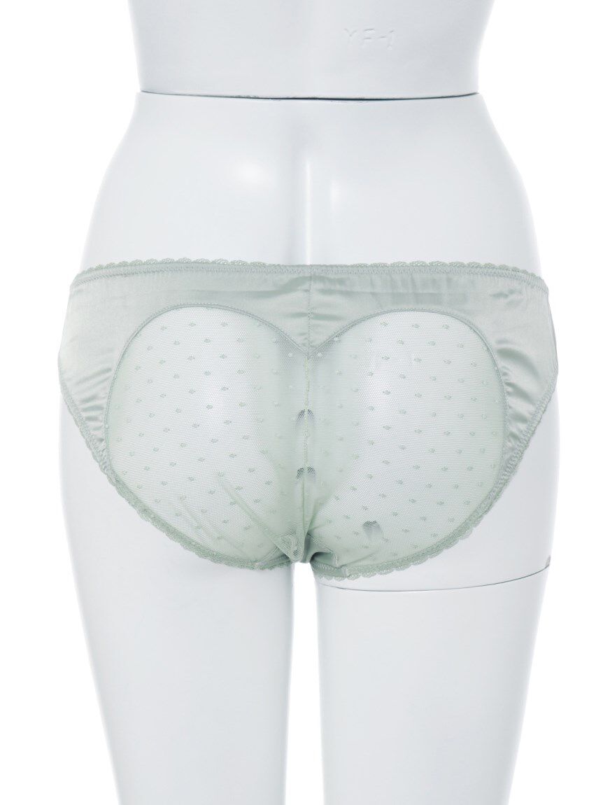 LILY BROWN Lingerie「【LILY BROWN Lingerie】サテン アイラッシュレース ハートショーツ」|インナー|