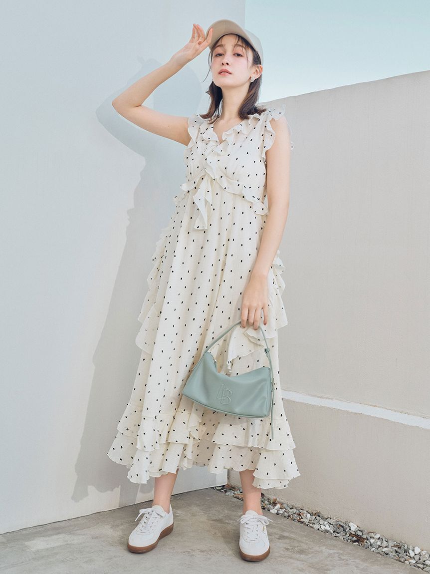 LILY BROWN「ラッフルフリルフレアワンピース」|ワンピース|DOT