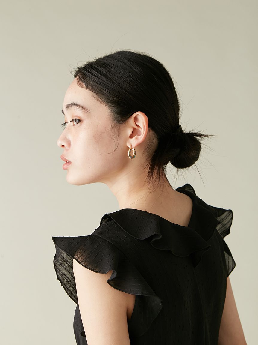 LILY BROWN「ラッフルフリルフレアワンピース」|ワンピース|