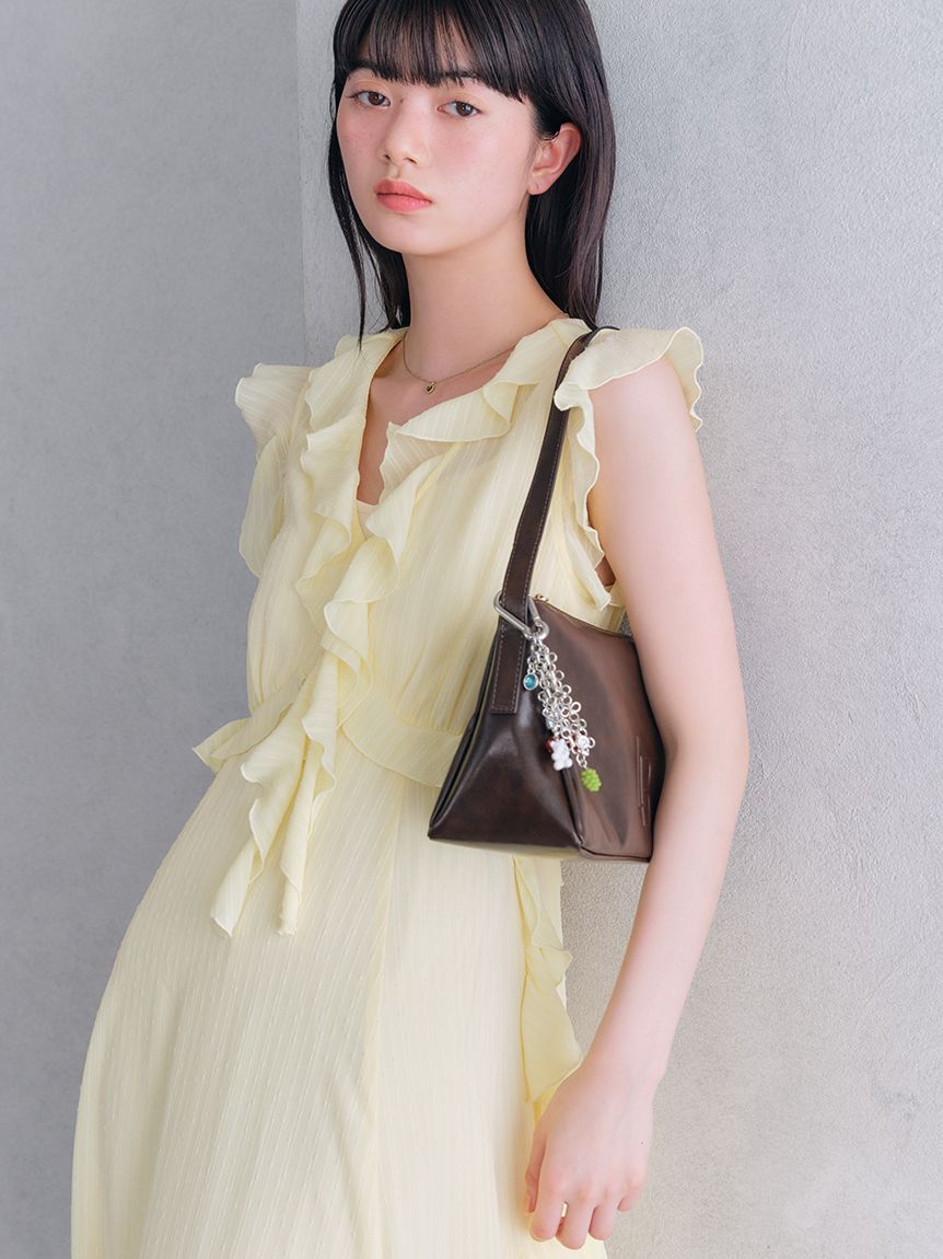 LILY BROWN「ラッフルフリルフレアワンピース」|ワンピース|
