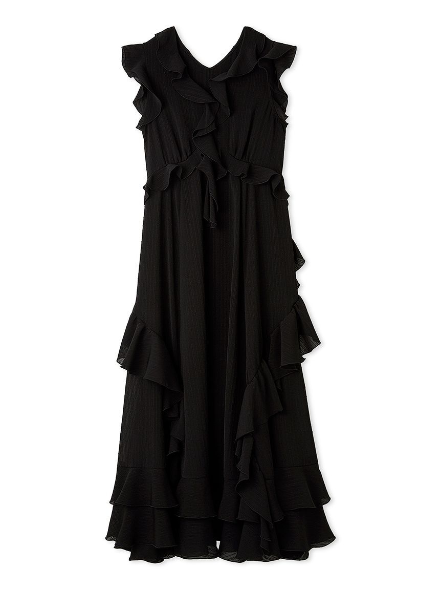 LILY BROWN「ラッフルフリルフレアワンピース」|ワンピース|