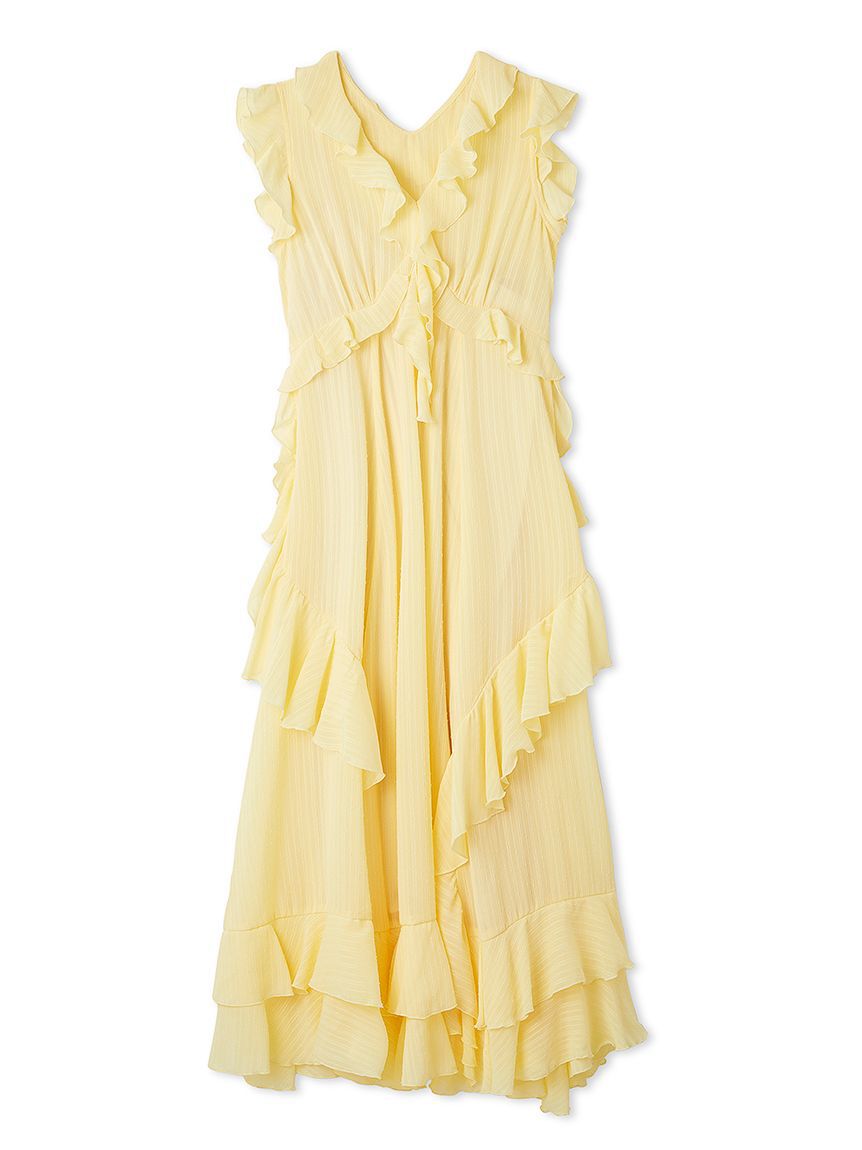 LILY BROWN「ラッフルフリルフレアワンピース」|ワンピース|