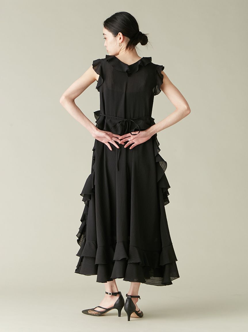 LILY BROWN「ラッフルフリルフレアワンピース」|ワンピース|