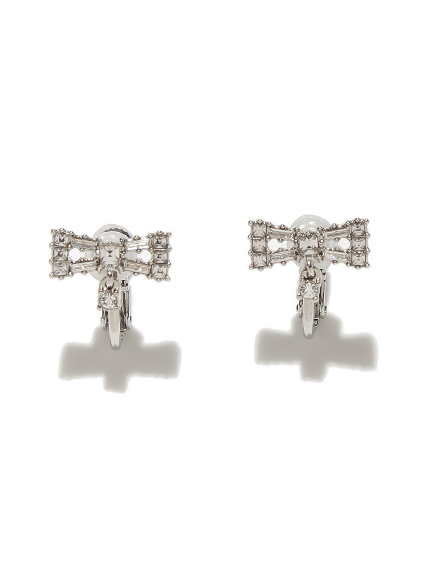 CELFORD「クリスタルリボンイヤリング」|イヤリング|