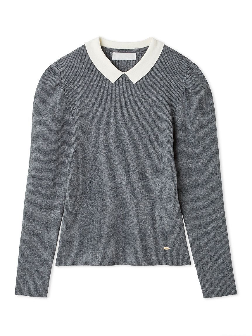 CELFORD「カシミア混襟付きニット」|ニット・セーター|