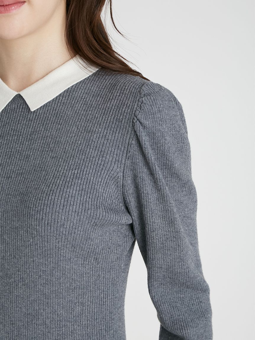 CELFORD「カシミア混襟付きニット」|ニット・セーター|