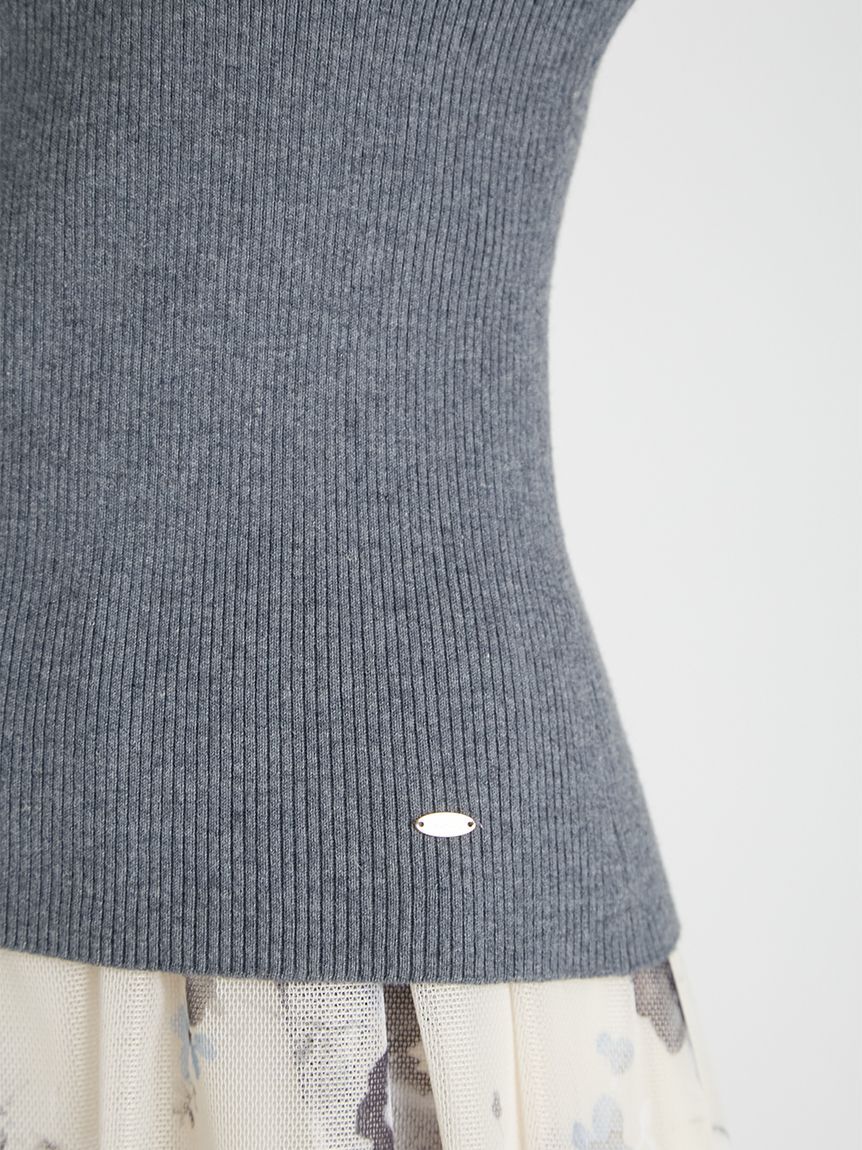 CELFORD「カシミア混襟付きニット」|ニット・セーター|