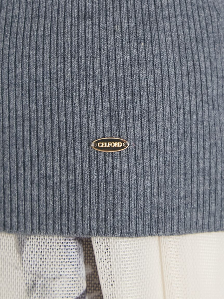 CELFORD「カシミア混襟付きニット」|ニット・セーター|