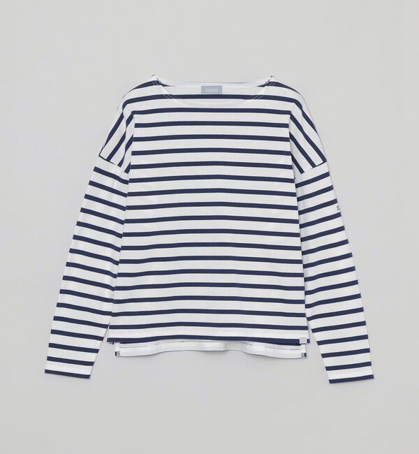 MACKINTOSH PHILOSOPHY「GREY LABEL バスクボーダーカットソー」|Tシャツ・カットソー|ネイビー