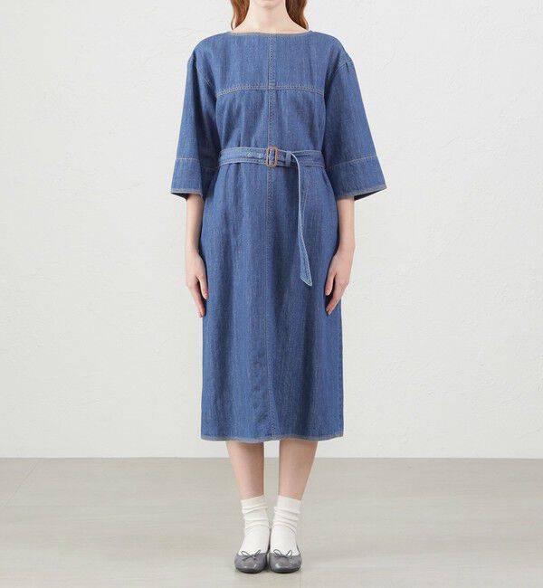 MACKINTOSH PHILOSOPHY「コットンリネンデニムワンピース」|ワンピース|