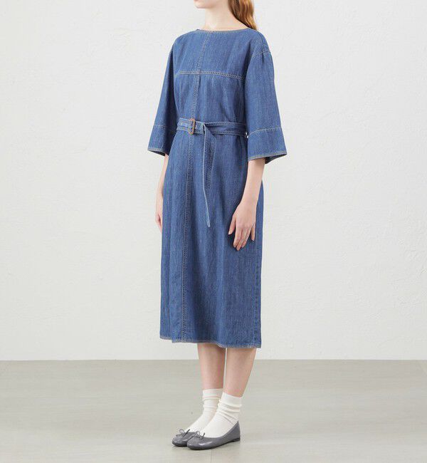 MACKINTOSH PHILOSOPHY「コットンリネンデニムワンピース」|ワンピース|