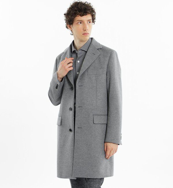 MACKINTOSH PHILOSOPHY「ショートビーバー STANHOPE（スタンホープ）」|チェスターコート|チャコールグレー