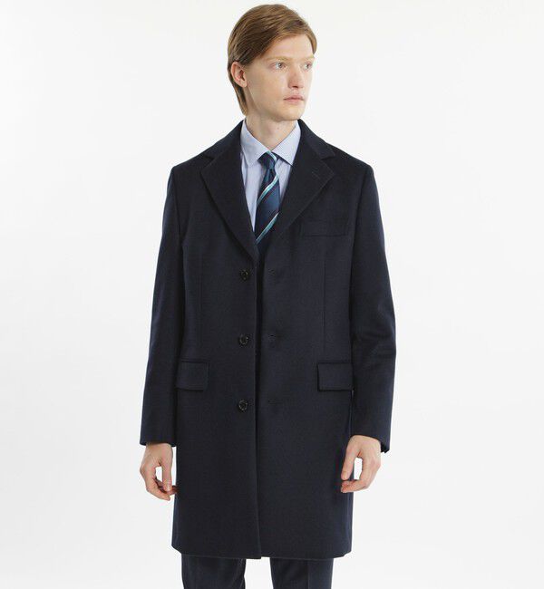 MACKINTOSH PHILOSOPHY「ショートビーバー STANHOPE（スタンホープ）」|チェスターコート|ネイビー