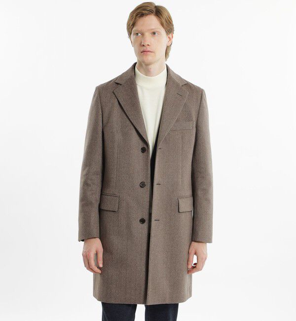 MACKINTOSH PHILOSOPHY「ショートビーバー STANHOPE（スタンホープ）」|チェスターコート|ダークブラウン