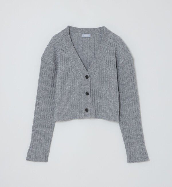 MACKINTOSH PHILOSOPHY「GREY LABEL ワイドリブカーディガン」|ニット・セーター|グレー