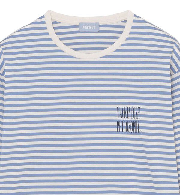 MACKINTOSH PHILOSOPHY「GREY LABEL シャープログ ロングスリーブボーダーTシャツ」|Tシャツ・カットソー|