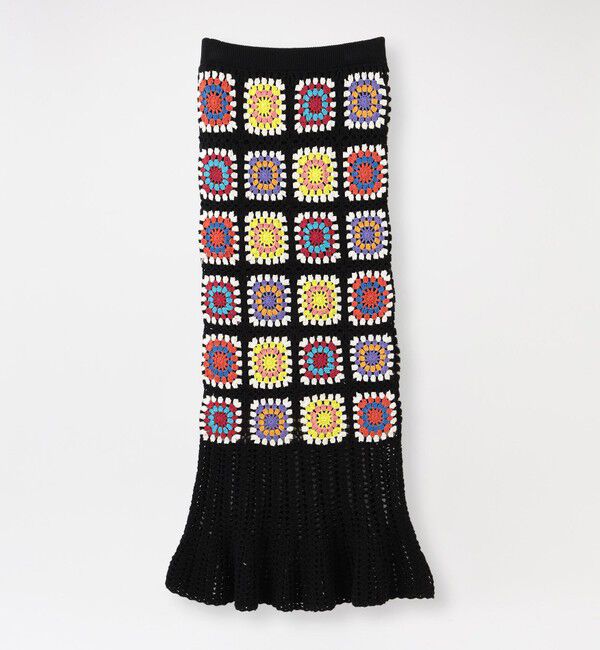  「グラニークロシェマーメイドスカート」|スカート|ブラック