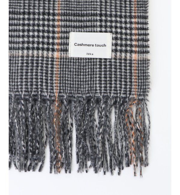 ikka「カシミヤタッチチェックマフラー」|マフラー|