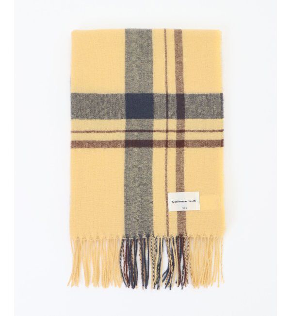 ikka「カシミヤタッチチェックマフラー」|マフラー|