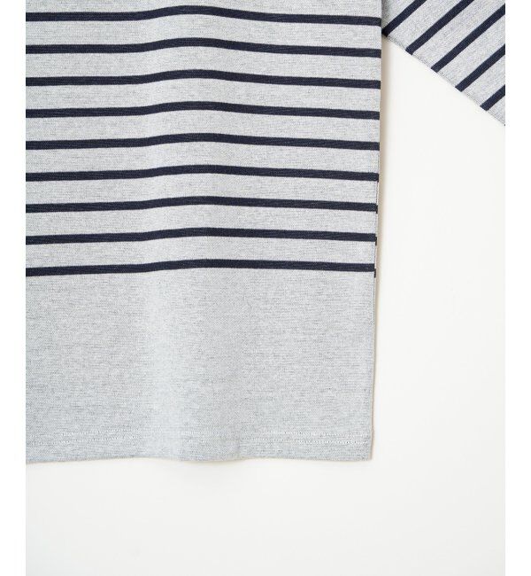 ikka「ダブルジャカードボーダーロンT」|Tシャツ・カットソー|