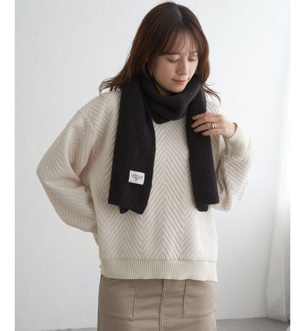 ikka「リブニットマフラー」|マフラー|