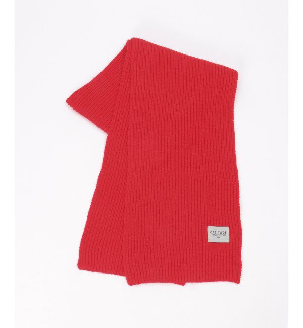 ikka「リブニットマフラー」|マフラー|レッド