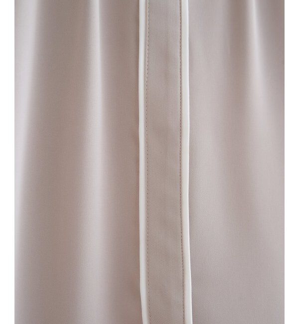 IKKA LOUNGE「ジョーゼットバイカラーブラウス」|シャツ・ブラウス|