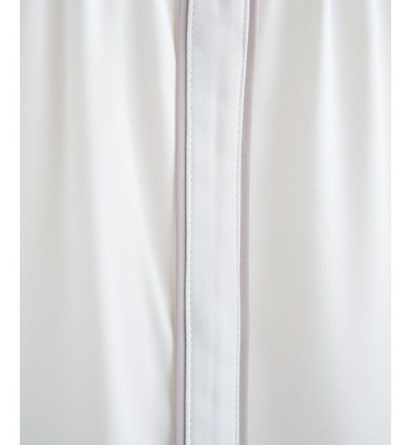 IKKA LOUNGE「ジョーゼットバイカラーブラウス」|シャツ・ブラウス|