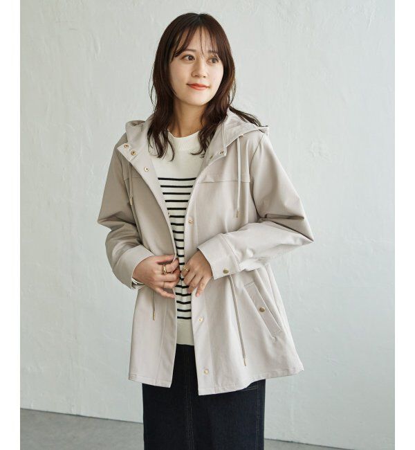 ikka「撥水花粉リリースフィールドコート」|その他|グレージュ