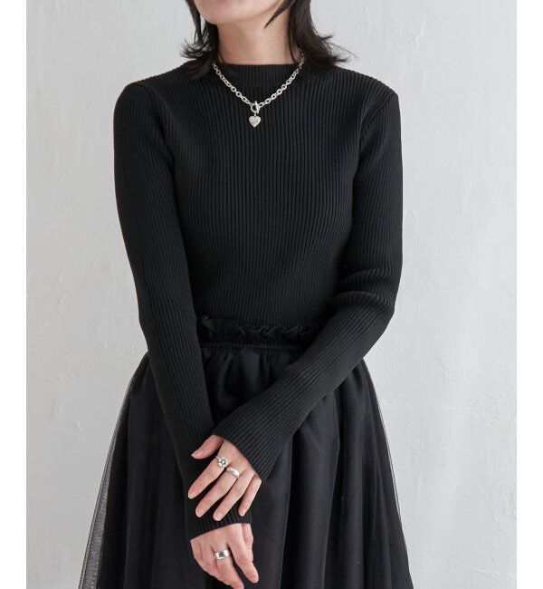 VENCE share style「ニットチュールドッキングワンピース」|ワンピース|