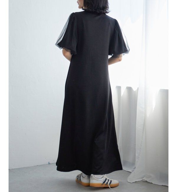 VENCE share style「チュールボリュームスリーブワンピース」|ワンピース|