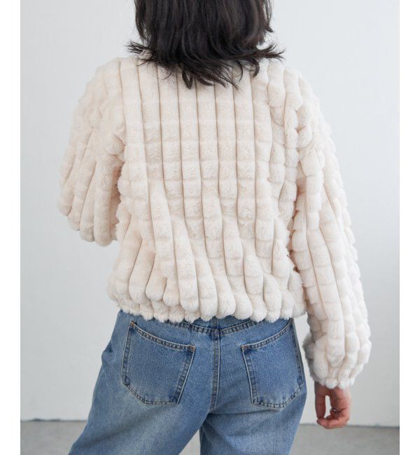 VENCE share style「フェイクファーポップコーンプルオーバー」|その他|