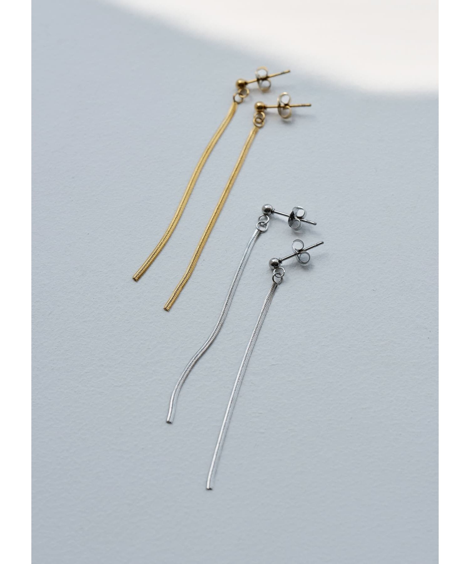 STYLE DELI「【金アレ対策】しだれチェーンステンレスピアス」|ピアス|