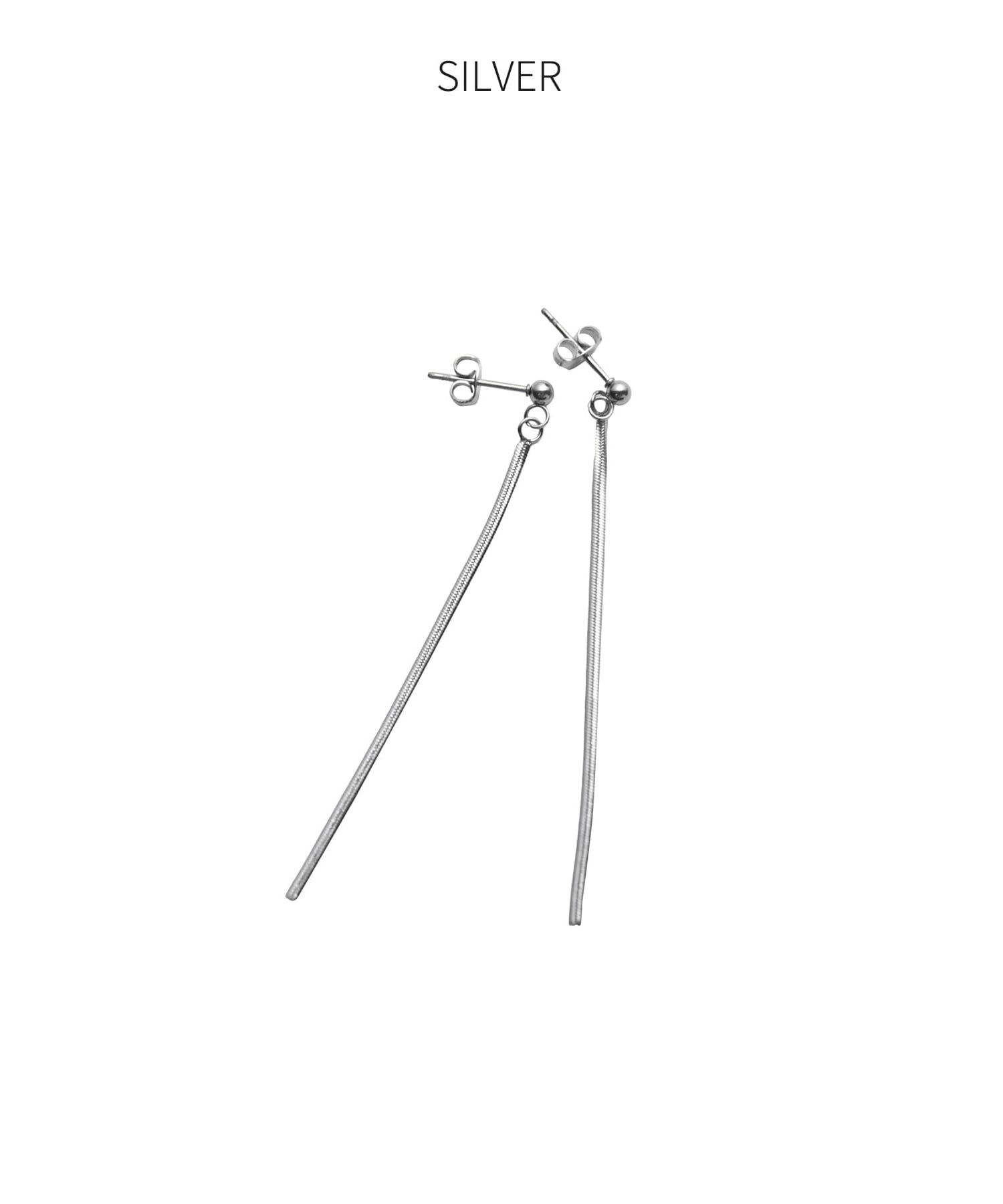 STYLE DELI「【金アレ対策】しだれチェーンステンレスピアス」|ピアス|