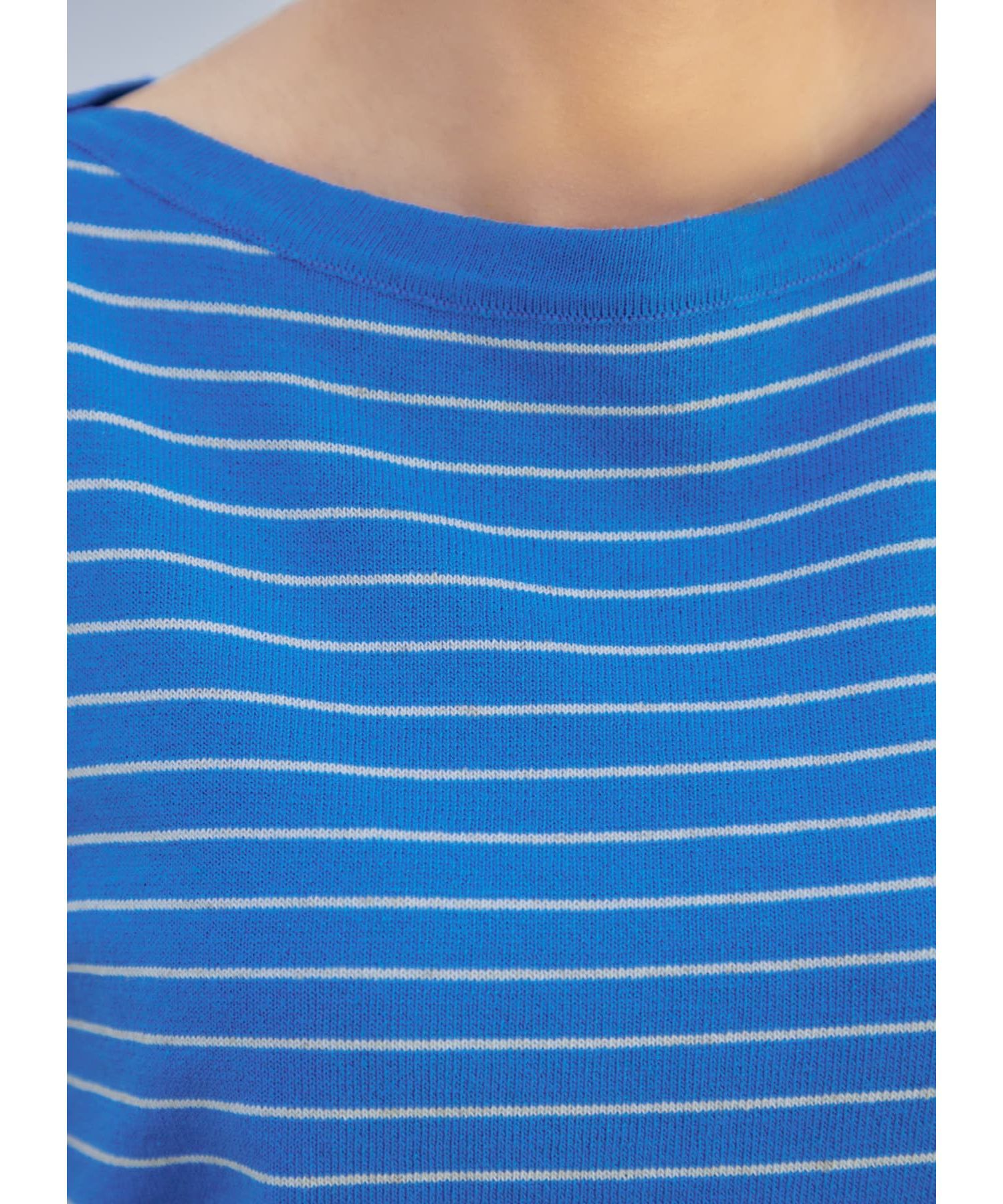 STYLE DELI「ボーダー柄サマーニットトップス」|ニット・セーター|