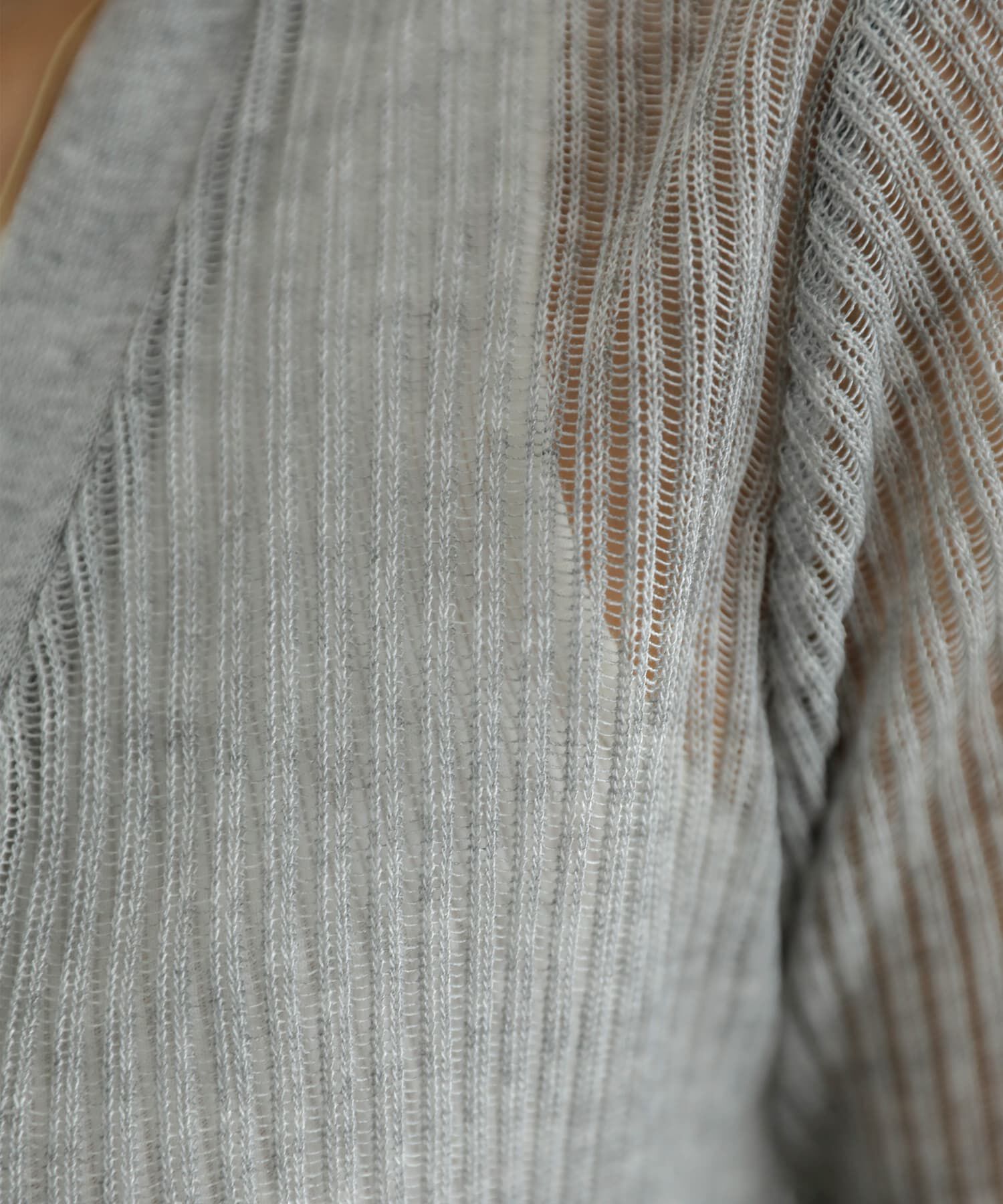 STYLE DELI「シアーで涼しいストライプ編みカーディガン」|カーディガン|