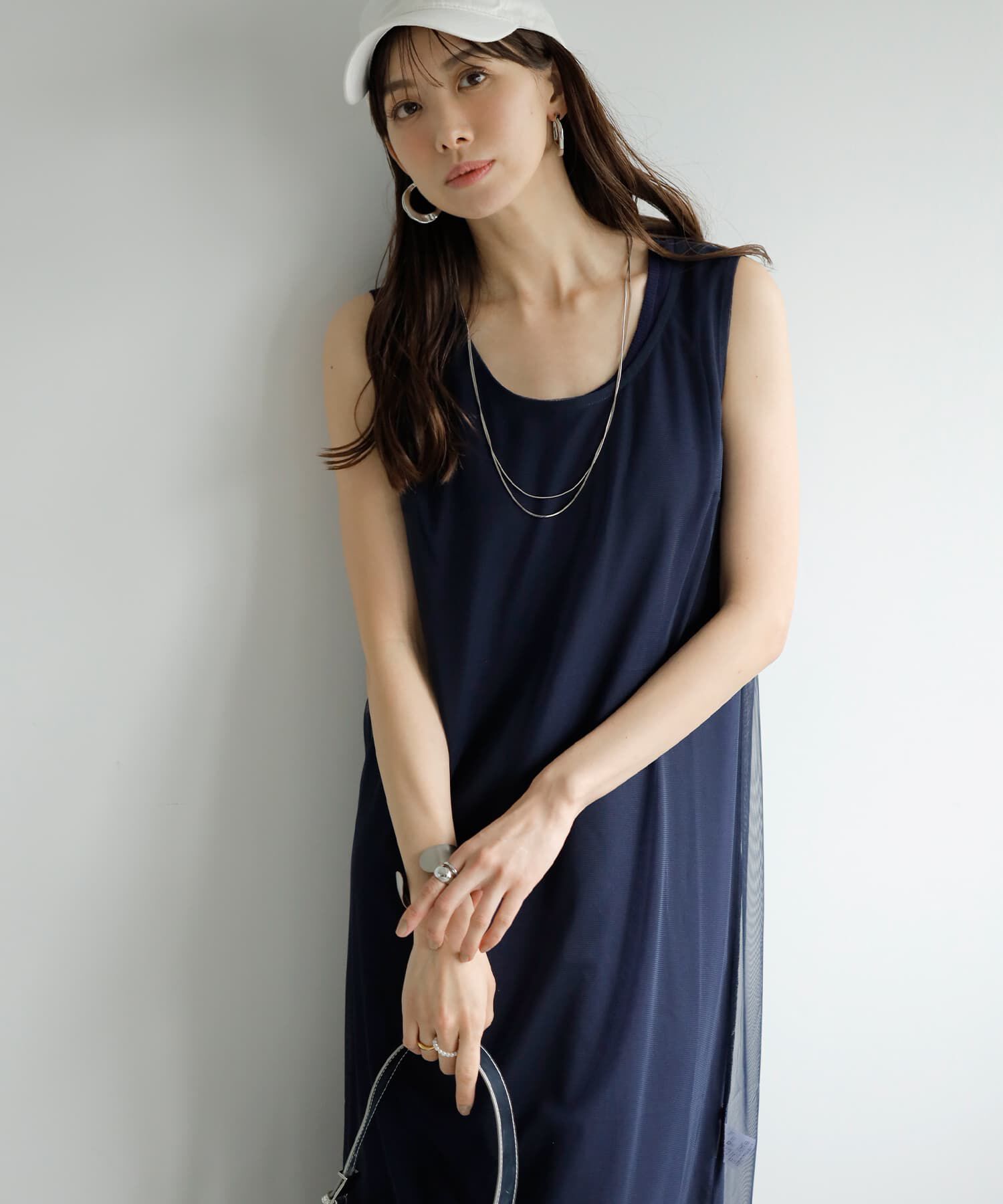 STYLE DELI「重ねて楽しむチュールオーバーワンピース」|ワンピース|