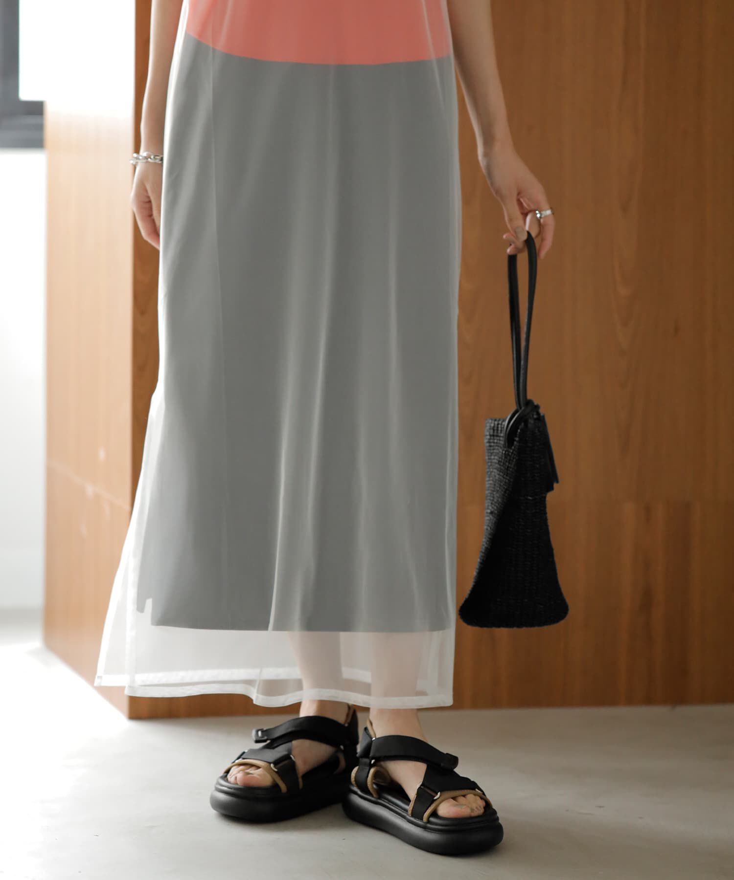 STYLE DELI「重ねて楽しむチュールオーバーワンピース」|ワンピース|