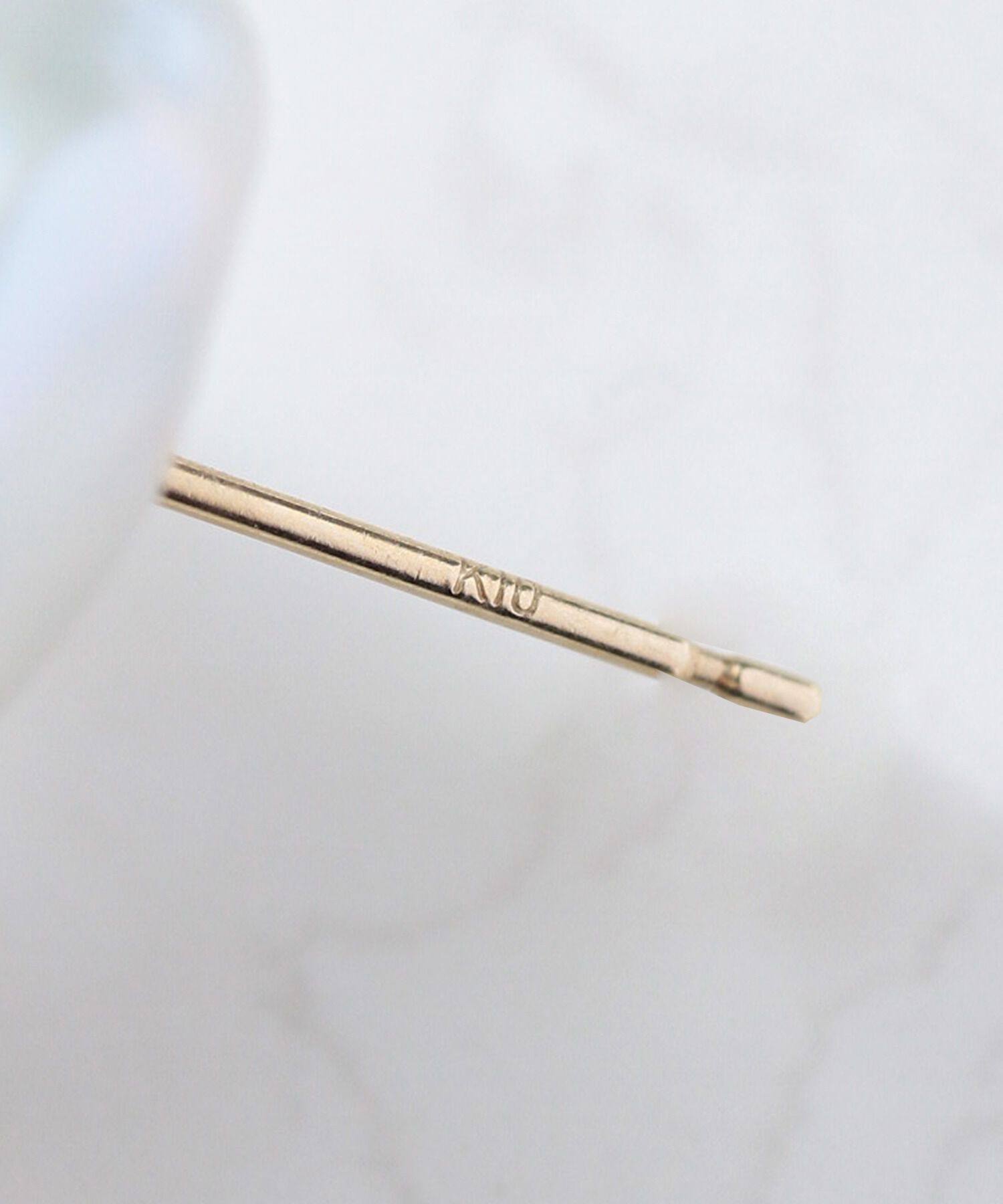  「K10 pearl ラージバロックパール スタッドピアス」|ピアス|