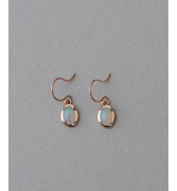 ete「K10MPG オパール ピアス」|ピアス|ピンクゴールド