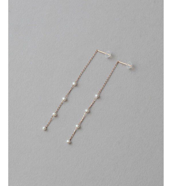 ete「[ミストピンク] K10MPG パール ピアス」|ピアス|