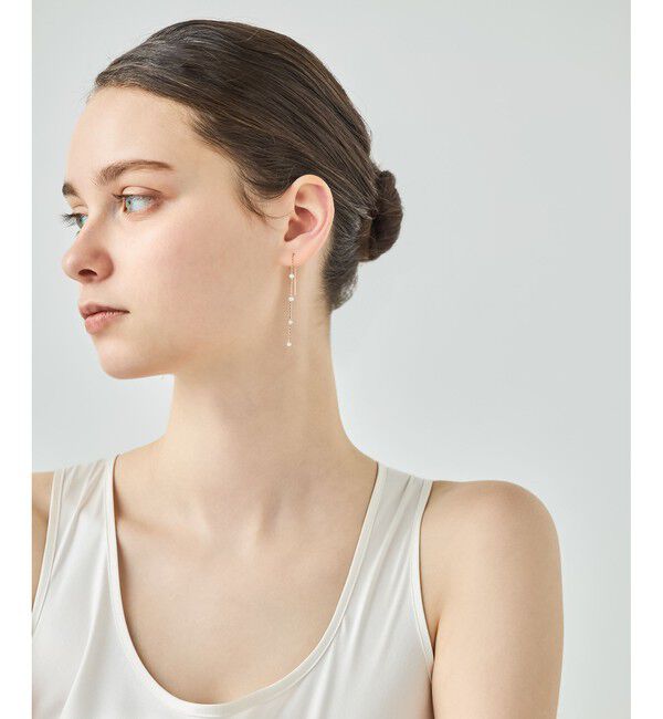 ete「[ミストピンク] K10MPG パール ピアス」|ピアス|