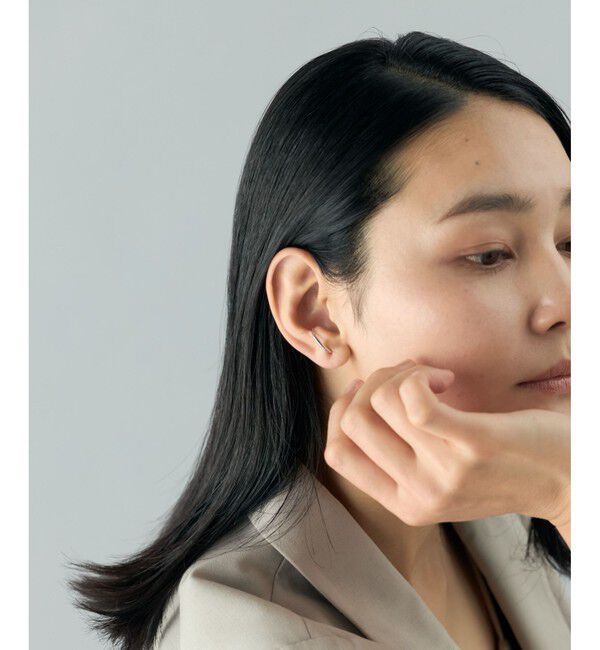 Jouete「[サスペンダー] K10WG ピアス オーバル」|ピアス|