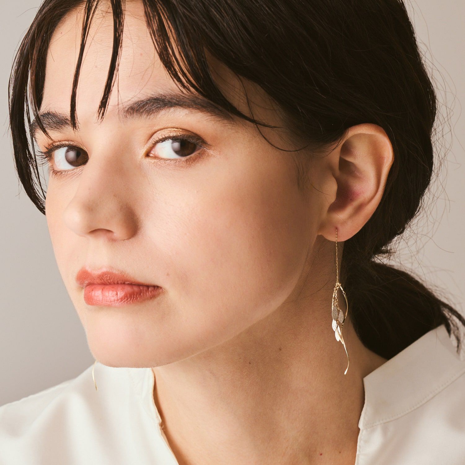 agete「K10ピアス」|ピアス|