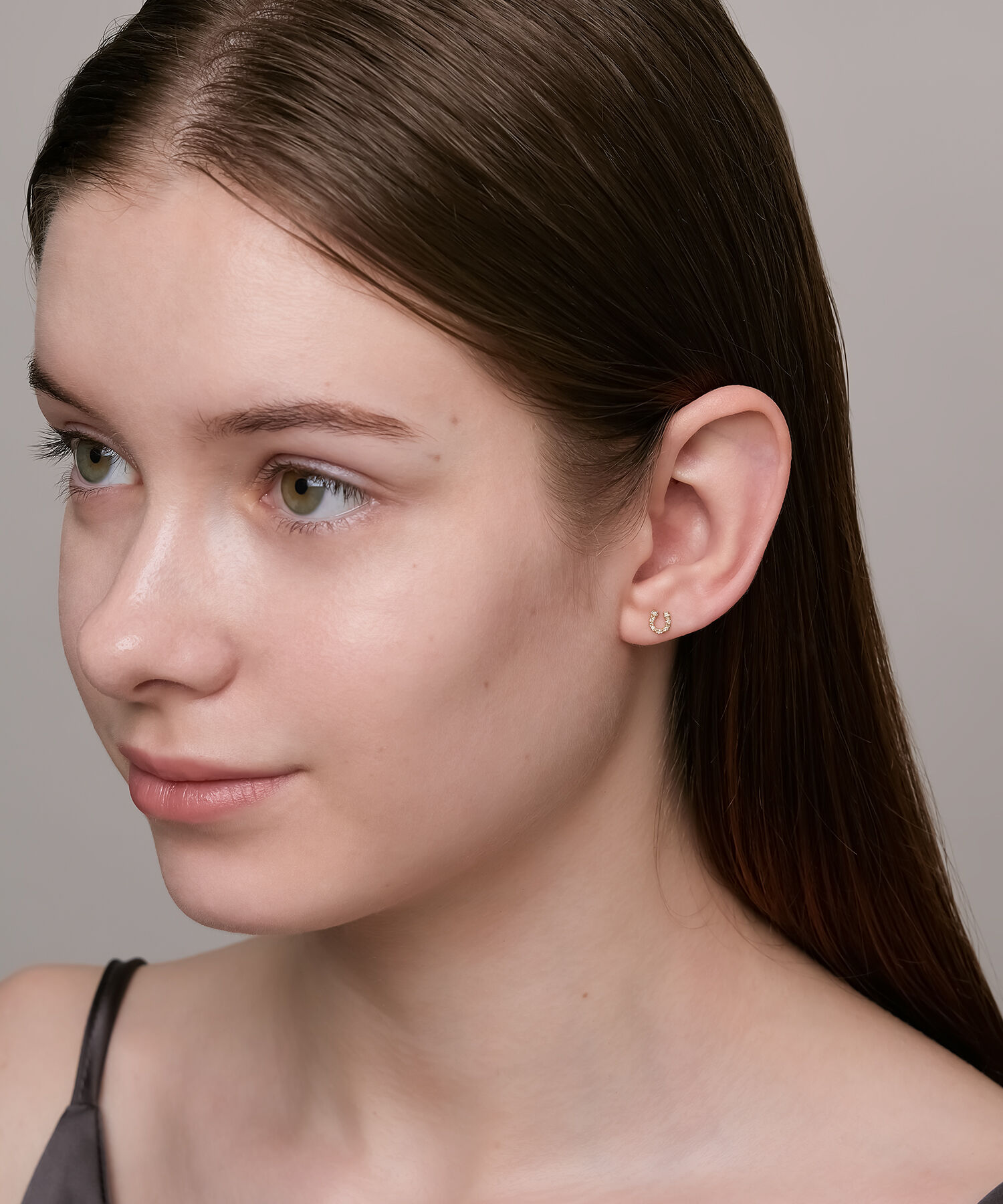 NOJESS「【Tiny Motif】K10ダイヤモンドシューピアス（0.02ct）」|ピアス|