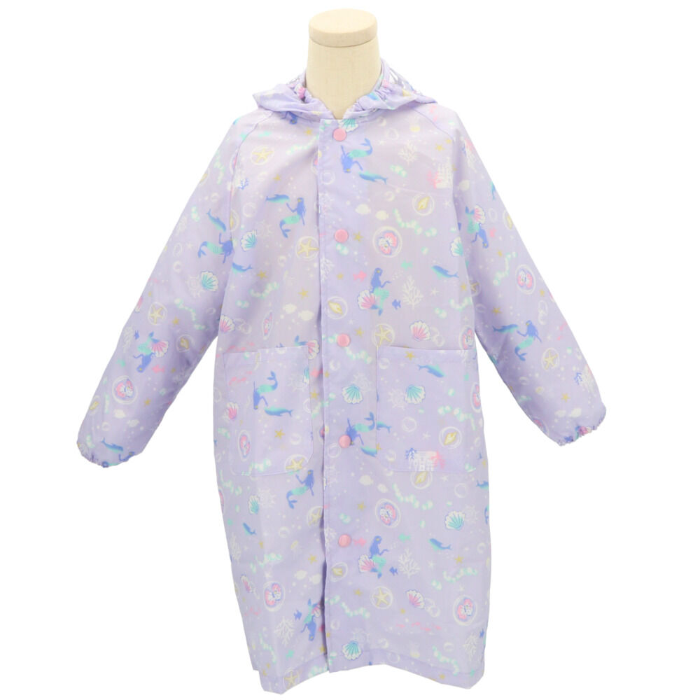 BACKYARD FAMILY「レインコート キッズ ランドセル対応 通販 女の子 撥水 クリア おしゃれ かわいい ジュニア」|その他ベビー用品|パープル1