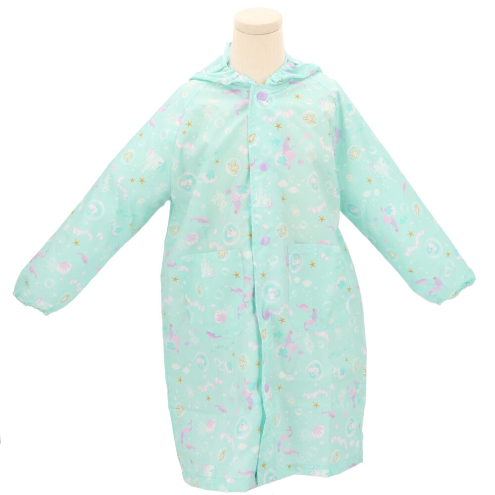 BACKYARD FAMILY「レインコート キッズ ランドセル対応 通販 女の子 撥水 クリア おしゃれ かわいい ジュニア」|その他ベビー用品|ブルー3