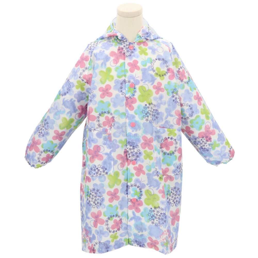 BACKYARD FAMILY「レインコート キッズ ランドセル対応 通販 女の子 撥水 クリア おしゃれ かわいい ジュニア」|その他ベビー用品|ブルー5