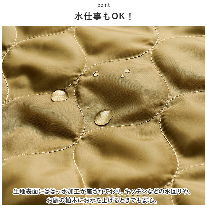 BACKYARD FAMILY「REP レップ エプロン キルト 通販 キルトエプロン 前掛 前掛け ボア ゆったり ポケット」|その他|