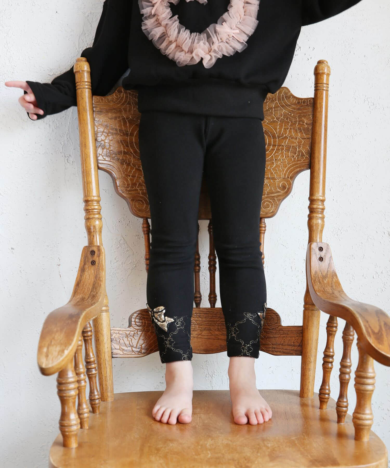 BACKYARD FAMILY「女の子 キッズ レギンス かわいい 通販 スパッツ 64022302 パンツ 秋 冬 春 10分丈」|その他|